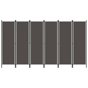 NNEVL 6-Panel Room Divider Anthracite 300x180 cm