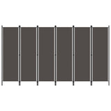 NNEVL 6-Panel Room Divider Anthracite 300x180 cm
