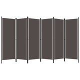 NNEVL 6-Panel Room Divider Anthracite 300x180 cm