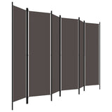 NNEVL 6-Panel Room Divider Anthracite 300x180 cm