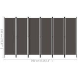 NNEVL 6-Panel Room Divider Anthracite 300x180 cm