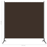 NNEVL 1-Panel Room Divider Brown 175x180 cm