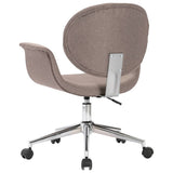 NNEVL Swivel Dining Chairs 6 pcs Taupe Fabric