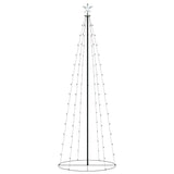 NNEVL Christmas Cone Tree 100 Colourful LEDs Decoration 70x180 cm
