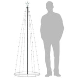 NNEVL Christmas Cone Tree 100 Colourful LEDs Decoration 70x180 cm