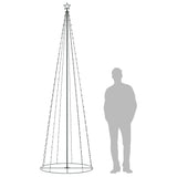 NNEVL Christmas Cone Tree 330 Colourful LEDs Decoration 100x300 cm
