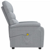 NNEVL Massage Chair Light Grey Fabric