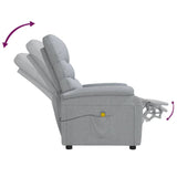NNEVL Massage Chair Light Grey Fabric