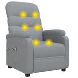 NNEVL Massage Chair Light Grey Fabric