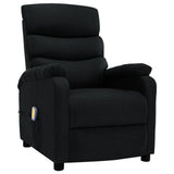 NNEVL Massage Recliner Black Fabric