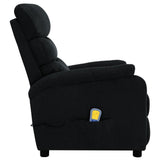 NNEVL Massage Recliner Black Fabric