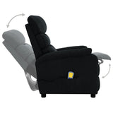 NNEVL Massage Recliner Black Fabric