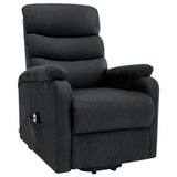 NNEVL Stand-up Massage Recliner Dark Grey Fabric