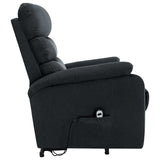 NNEVL Stand-up Massage Recliner Dark Grey Fabric