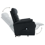 NNEVL Stand-up Massage Recliner Dark Grey Fabric