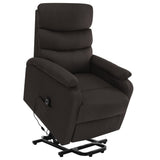 NNEVL Stand-up Massage Recliner Dark Brown Fabric