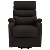 NNEVL Stand-up Massage Recliner Dark Brown Fabric