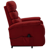 NNEVL Stand-up Recliner Wine Red Faux Leather