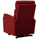 NNEVL Stand-up Massage Recliner Wine Red Faux Leather