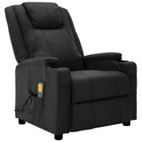 NNEVL Massage Reclining Chair Black Faux Leather