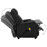 NNEVL Massage Reclining Chair Black Faux Leather