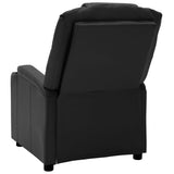 NNEVL Massage Reclining Chair Black Faux Leather