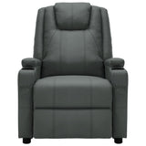 NNEVL Massage Reclining Chair Anthracite Faux Leather