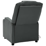 NNEVL Massage Reclining Chair Anthracite Faux Leather
