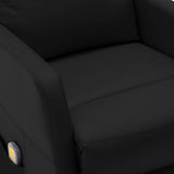 NNEVL Massage Reclining Chair Black Faux Leather