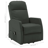 NNEVL Stand-up Recliner Anthracite Faux Leather