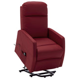 NNEVL Stand-up Recliner Wine Red Faux Leather