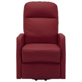 NNEVL Stand-up Recliner Wine Red Faux Leather