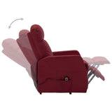 NNEVL Stand-up Recliner Wine Red Faux Leather