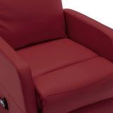 NNEVL Stand-up Recliner Wine Red Faux Leather