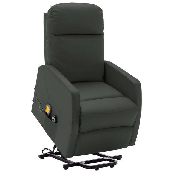 NNEVL Stand up Massage Chair Anthracite Faux Leather