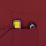 NNEVL Stand-up Massage Recliner Wine Red Faux Leather