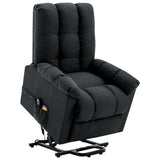 NNEVL Stand-up Massage Recliner Dark Grey Fabric