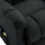 NNEVL Stand-up Massage Recliner Dark Grey Fabric