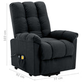 NNEVL Stand-up Massage Recliner Dark Grey Fabric