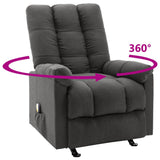 NNEVL Massage Reclining Chair Dark Grey Fabric
