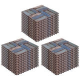 NNEVL Decking Tiles 33 pcs 30x30 cm Solid Reclaimed Wood