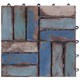 NNEVL Decking Tiles 33 pcs 30x30 cm Solid Reclaimed Wood