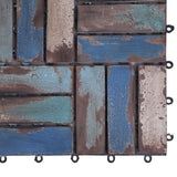 NNEVL Decking Tiles 33 pcs 30x30 cm Solid Reclaimed Wood