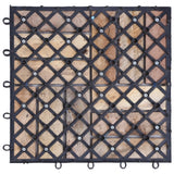 NNEVL Decking Tiles 33 pcs 30x30 cm Solid Reclaimed Wood