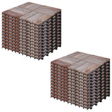 NNEVL Decking Tiles 22 pcs 30x30 cm Solid Reclaimed Wood