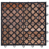 NNEVL Decking Tiles 22 pcs 30x30 cm Solid Reclaimed Wood