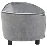 NNEVL Dog Sofa Grey 69x49x40 cm Plush