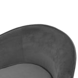 NNEVL Dog Sofa Grey 69x49x40 cm Plush and Faux Leather