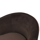 NNEVL Dog Sofa Brown 69x49x40 cm Plush and Faux Leather