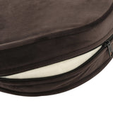 NNEVL Dog Sofa Brown 69x49x40 cm Plush and Faux Leather